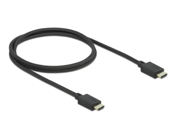 Delock - Ultra High Speed - HDMI-kabel - HDMI hann til HDMI hann - 1 m - svart - 8K-støtte