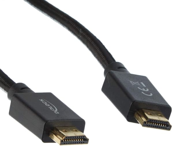 Delock - Ultra High Speed - HDMI-kabel - HDMI hann til HDMI hann - 1 m - svart - 8K-støtte