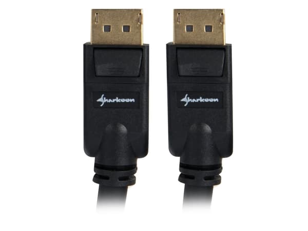 Kabel Displayport 1.3 (hann > hann) 4K (svart, 2 meter)