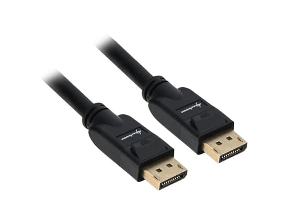 Kabel Displayport 1.3 (hann > hann) 4K (svart, 2 meter)