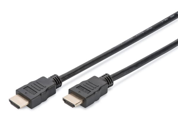 ASSMANN - High Speed - HDMI-kabel med Ethernet - HDMI hann til HDMI hann - 2 m - svart - 4K-støtte (en pakke 10)
