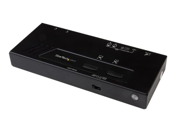 StarTech.com 2x2 HDMI Matrix Switcher - 4K UltraHD HDMI Switch with Fast Switching, Auto-Sensing and Serial Control (VS222HD4K) - Video/audio switch
