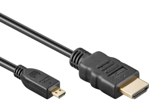 TDCZ kphdmad2, 1,8 m, HDMI-tyyppi A (vakio), HDMI-tyyppi D (mikro), 4,95 Gbit/s, Musta
