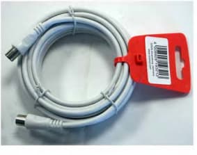 Vivanco PS L 718 - Antennekabel - IEC-kontakt hann til IEC-kontakt hunn - 10 m - dobbel isolasjon