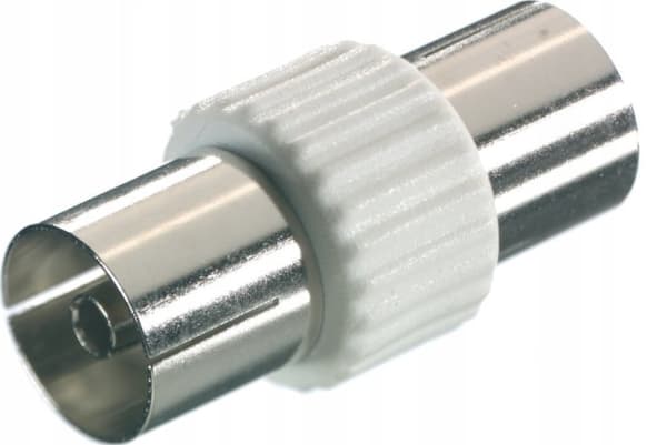 Vivanco 48/00 05, F-typ, F, F, Haneanslutning, Haneanslutning, Vit
