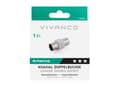Miniatyrbild 2 av 3: Vivanco 48/00 05, F-typ, F, F, Haneanslutning, Haneanslutning, Vit