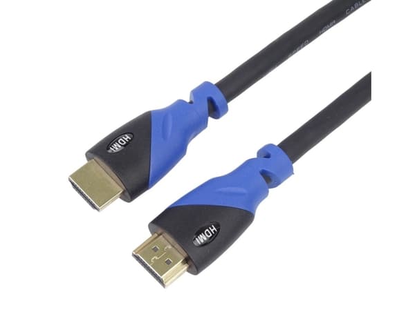 PremiumCord Ultra HDTV z kabel HDMI2.0 50cm, 0,5 m, HDMI Typ A (standard), HDMI Typ A (standard), 18 Gbit/s, Svart, Blå