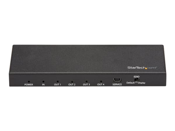 StarTech.com HDMI Splitter - 4-Port - 4K 60Hz - HDMI Splitter 1 In 4 Out - 4 Way HDMI Splitter - HDMI Port Splitter (ST124HD202) - Video/lyd-splitter