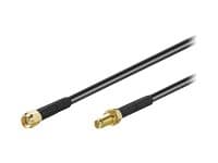 MicroConnect WLAN Extension Cable - Antenneforlengelseskabel - R-SMA (hann) til R-SMA (hunn) - 1 m - svart