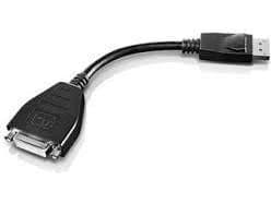 Lenovo - DisplayPort-kabel - enkel länk - DisplayPort (hane) till DVI-D (hona) - 20 cm