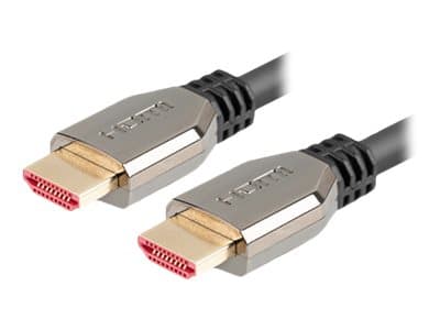Lanberg - Ultra High Speed - HDMI-kabel - HDMI hann til HDMI hann - 50 cm - svart - 5K 120Hz støtte, 4K 240Hz støtte, 8K 60Hz støtte