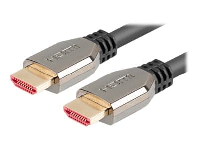 Lanberg - Ultra High Speed - HDMI-kabel - HDMI hane till HDMI hane - 1 m - svart - 5K120Hz stöd, 4K240Hz stöd, 8K60Hz stöd