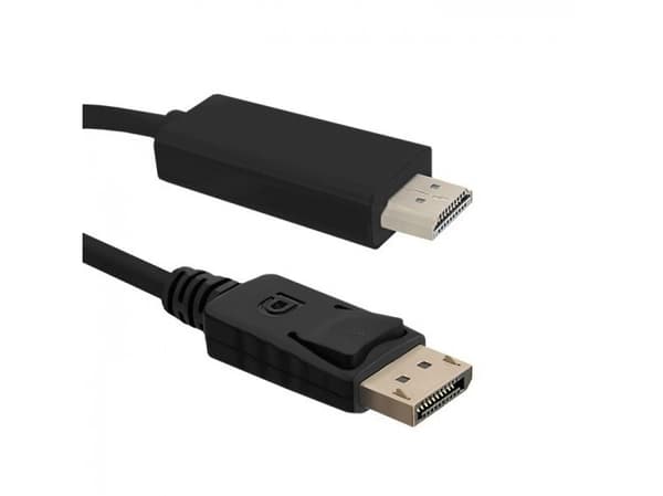 Qoltec - Adapterkabel - DisplayPort hann til HDMI hann - 1 m - 4K-støtte