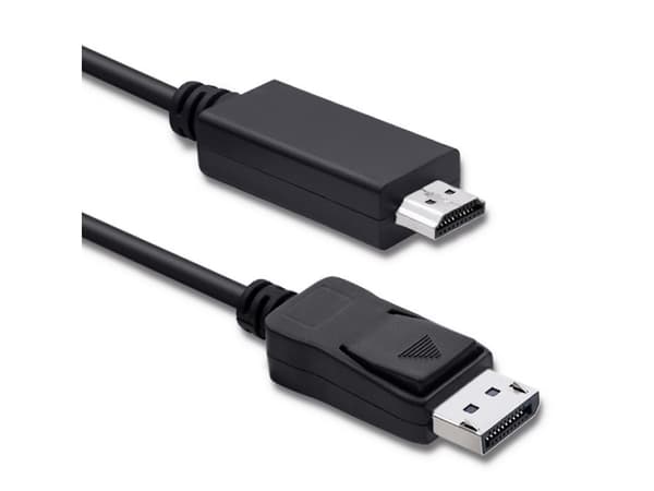 Qoltec - Adapterkabel - DisplayPort hann til HDMI hann - 1 m - 4K-støtte