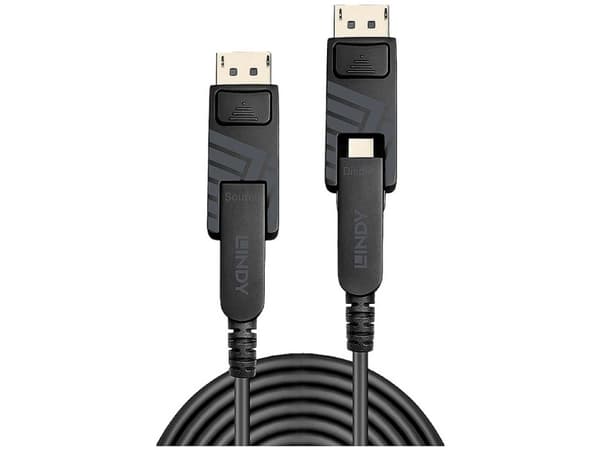 Lindy 38483 DisplayPort-kabel 40 m Mini DisplayPort Sort