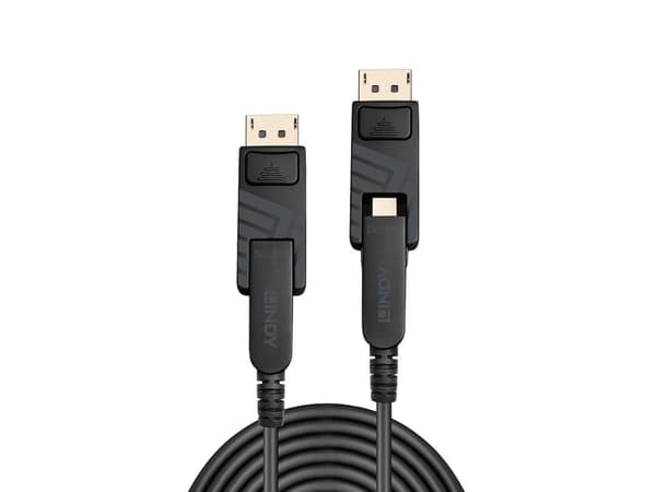 Lindy 38483 DisplayPort-kabel 40 m Mini DisplayPort Sort