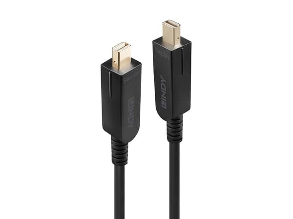 Lindy 38483 DisplayPort-kabel 40 m Mini DisplayPort Sort