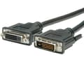 Miniatyrbild 3 av 5: Value DVI (24+1) Dual Link M/F 5 m, 5 m, DVI-D, DVI-D, Hankoppling, Honkoppling, Svart