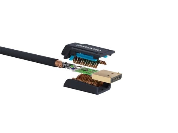 ClickTronic 40995, 3 m, DisplayPort, 2x DisplayPort, Hankjønn, Hankjønn, Sort