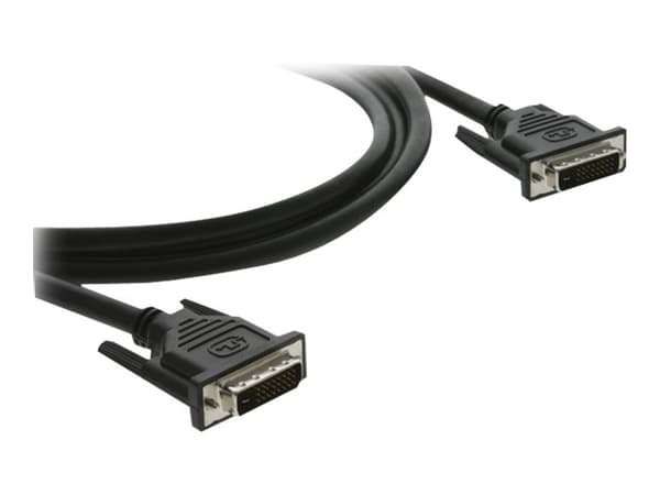 Kramer CLS-DM/DM Series CLS-DM/DM-10 - DVI-kabel - dobbeltlenke - DVI-D (hann) til DVI-D (hann) - 3 m - formstøpt, tommelskruer