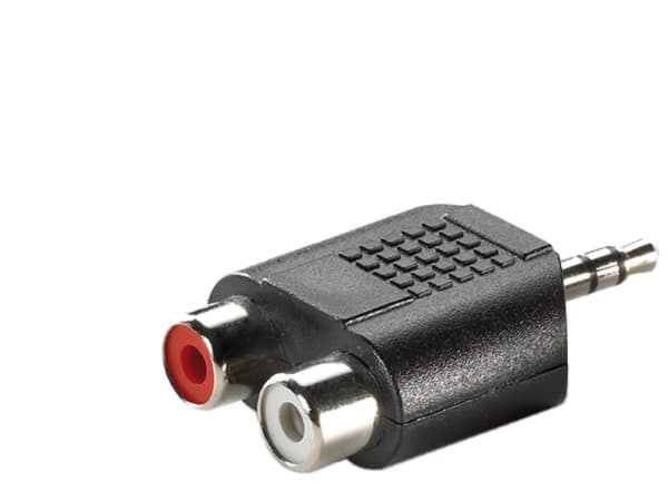 VALUE 3,5mm (ST)-zu-Cinch (2x BU) Adapter (11.99.4441)