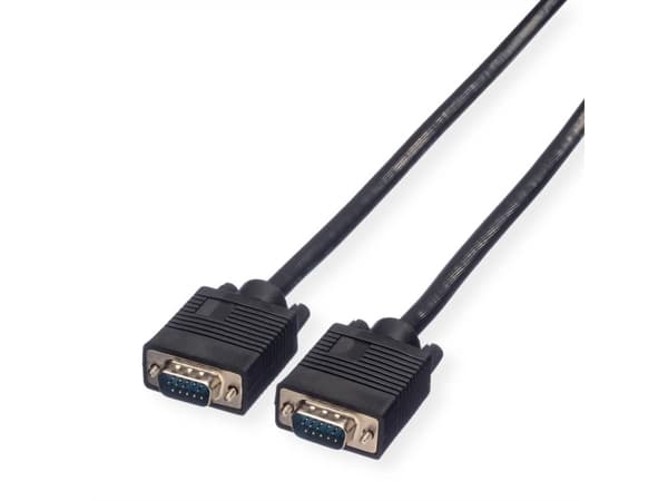 ROLINE 20m VGA, 20 m, VGA (D-Sub), VGA (D-Sub), Hankjønn, Hankjønn, Sort
