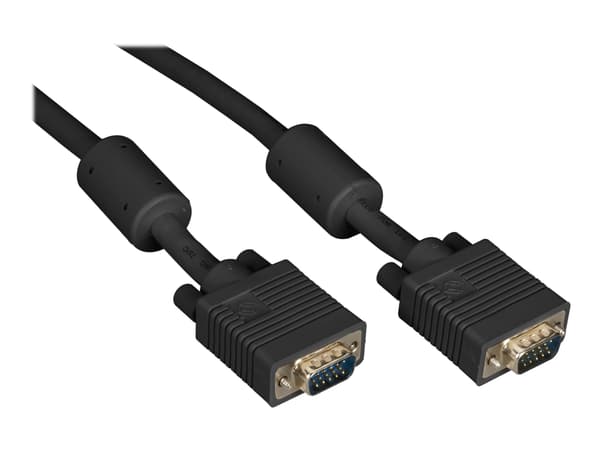 Black Box VGA Video Cables with Ferrite Core - VGA-kabel - HD-15 (VGA) (hann) til HD-15 (VGA) (hann) - 91.4 cm - formstøpt, plenum - svart