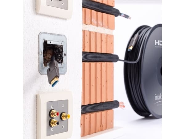 in-akustik Profi HDMI 2.0 fiberoptisk kabel micro HDMI + adapter 30m