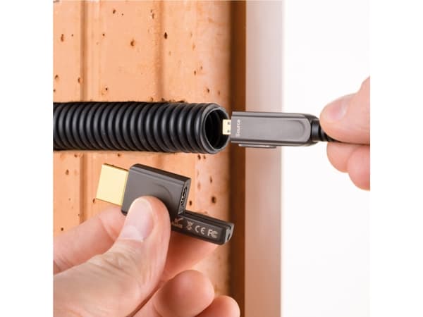in-akustik Profi HDMI 2.0 fiberoptisk kabel micro HDMI + adapter 30m