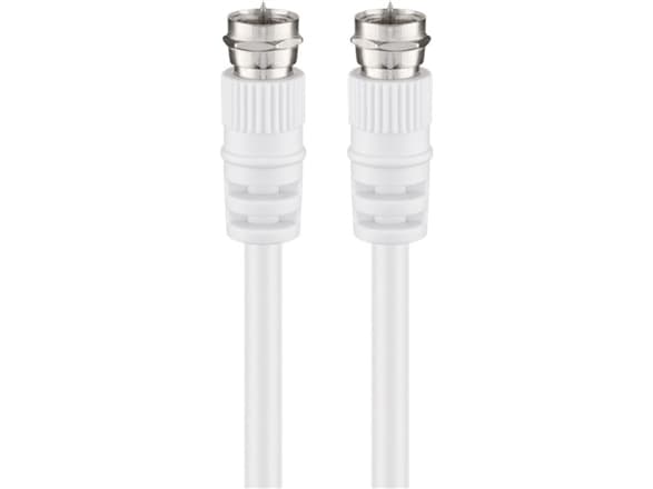 Goobay AKF 150 1.5m, 1,5 m, Koaksial, Koaksial, Hvit