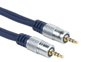Schwaiger TFS5150 531, 3.5 mm, 3,5 mm, Hane/Hane, Guld, Blå
