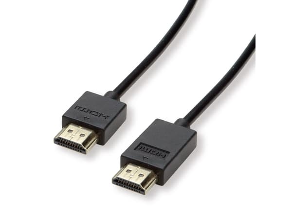 ROLINE 11.04.5912, 2 m, HDMI Type A (Standard), HDMI Type A (Standard), 3840 x 2160 piksler, 3D, Svart