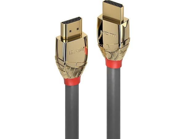 Lindy 37603, 3 m, HDMI-tyyppi A (vakio), HDMI-tyyppi A (vakio), 48 Gbit/s, Harmaa