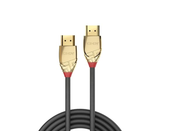 Lindy 37603, 3 m, HDMI-tyyppi A (vakio), HDMI-tyyppi A (vakio), 48 Gbit/s, Harmaa