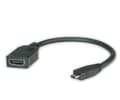 Miniatyrbild 1 av 5: Värde HDMI - Micro HDMI 0,15 m, 0,15 m, HDMI Typ A (Standard), HDMI Typ D (Micro), Sortera