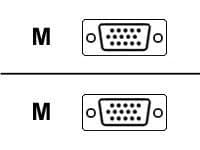 Roline - VGA-kabel - HD-15 (VGA) (hann) til HD-15 (VGA) (hann) - 20 m - tommelskruer