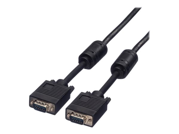 Roline - VGA-kabel - HD-15 (VGA) (hann) til HD-15 (VGA) (hann) - 20 m - tommelskruer