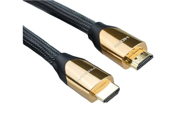 ROLINE 11.04.5802, 2 m, HDMI Type A (Standard), HDMI Type A (Standard), 18 Gbit/sek., Sort, Guld