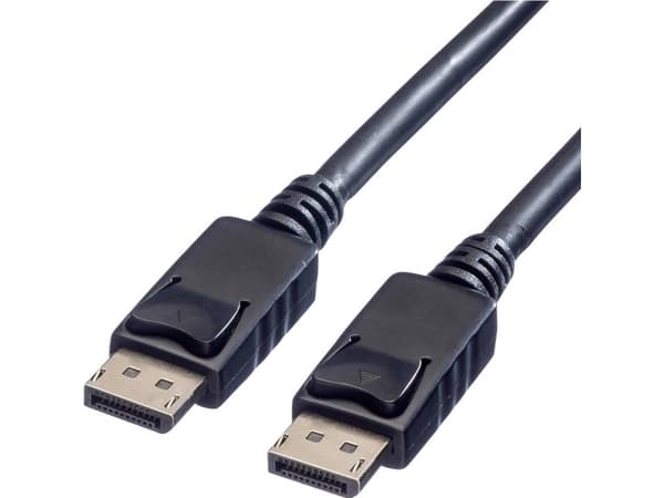 VALUE DP-DP LSOH M/M 1 m, 1 m, DisplayPort, DisplayPort, Hankoppling, Hankoppling, Svart