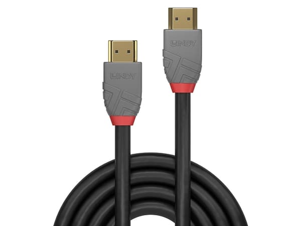 Lindy 36966, 7,5 m, HDMI-tyyppi A (vakio), HDMI-tyyppi A (vakio), 3D, 10,2 Gbit/s, Musta, Harmaa