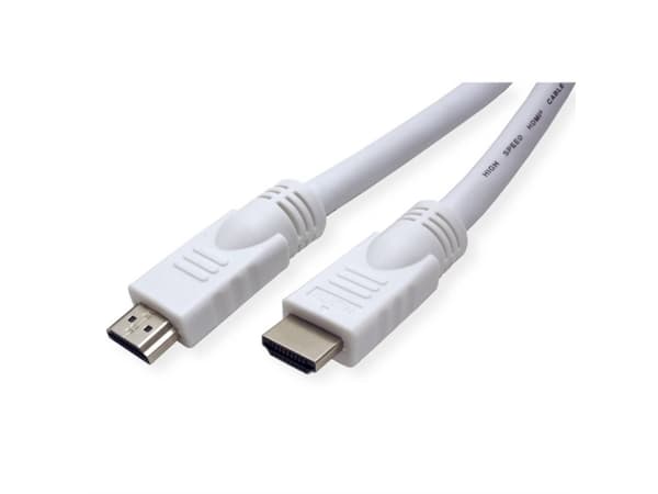 Value 11995720, 20 m, HDMI Type A (Standard), HDMI Type A (Standard), 1920 x 1080 piksler, 3D, Hvit