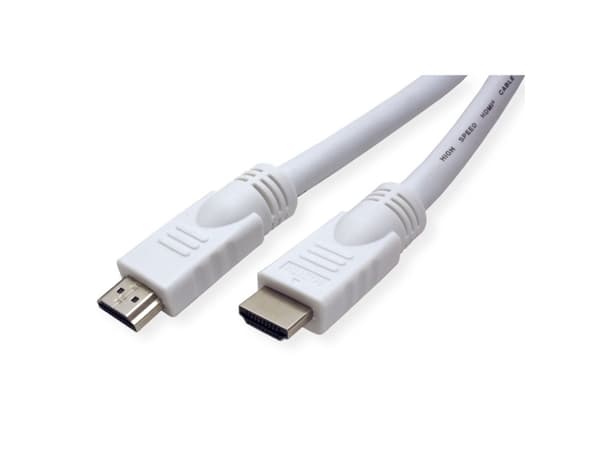 Value 11995720, 20 m, HDMI Type A (Standard), HDMI Type A (Standard), 1920 x 1080 piksler, 3D, Hvit