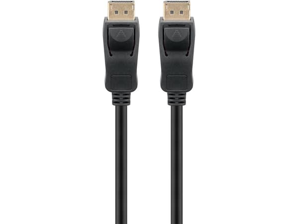 Goobay 49960, 3 m, DisplayPort, DisplayPort, Hankjønn, Hankjønn, Sort