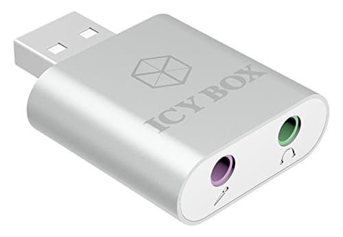 ICY BOX Adapter USB2.0 -> Hodetelefon ICY BOX IB-AC527,->Hodetelefon/Microf.