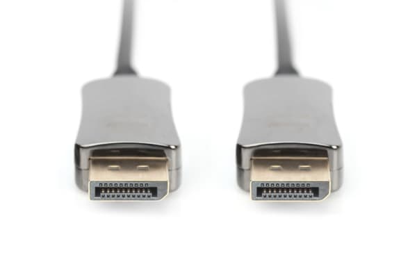 DIGITUS - DisplayPort-kabel - DisplayPort (hane) till DisplayPort (hane) - DisplayPort 1.4 - 10 m - Active Optical Cable (AOC), FEC, 8K60 Hz (7680 x