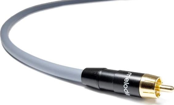 Cable Melodika Melodika MDSW250G Cable for subwoofer (RCA-RCA) Gunmetal - 25m