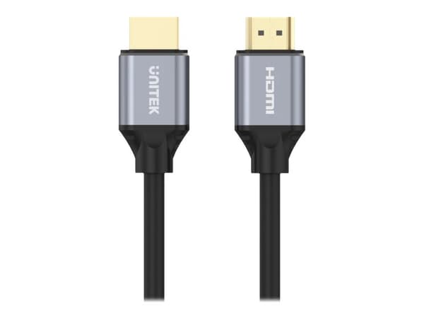 Unitek C139W - Ultra High Speed - HDMI-kabel - HDMI hann til HDMI hann - 3 m - svart