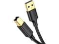 Miniatyrbild 1 av 5: Ugreen USB cable USB 2.0 A-B UGREEN US135 cable for printer, gold-plated, 2m (black)