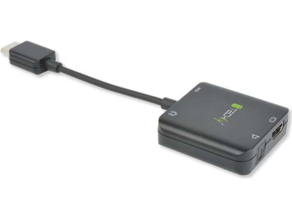 TECHly - Video/audio-adapter - HDMI hann til mini-phone stereo 3.5 mm, TOSLINK, HDMI, Micro-USB type B hunn - svart - 4K-støtte