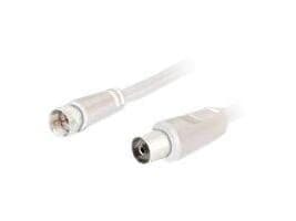Goobay 11829, 1,5 m, 3C-2V, F-type, Koaksial, Hvit